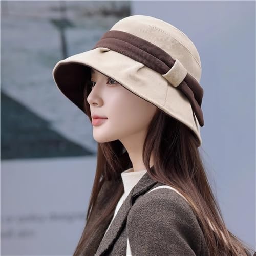 Chapeau seau chaud automne-hiver isolant et pliable style patchwork