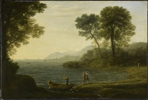 Affiche Impression Claude Lorrain tableau décoration murale toile 60x90