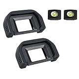 [photo by Me] 2個セット EF 接眼レンズ 接眼目当て 互換品 アイカップ キャノン CANON EOS 9000D 8000D EOS Kiss X10i X10 X9i X9 X8i X7i X90 X80 X70 X7 X6i X50 X5 X4 X3 X2 F DX カメラ 適用 キヤノン アイピース 互換 一眼レフカメラ ホットシューカバー型水準器付き