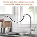 RULIA Kitchen Faucet, Kitchen Sink Faucet, Sink Faucet, Pull-Down Kitchen Faucets, Bar Kitchen Faucet, Brushed Nickel, Metal Spray Head, RB1018