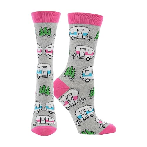 Image of WHD Outdoor Nature Lover Socks for Women & Men | Camping & Lake Life Gift | Novelty Forest Fan