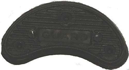 Traveler Guard Self-Adhesive Plastic Heel and Toe Plates with Nails - Black, 10 Pairs, Size #3