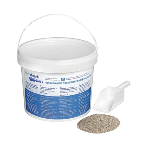 Easy Absorb Hygiene-Streugranulat, Bindet unangenehme Gerüche und Flüssigkeiten, feinkörnig, 1,5 kg