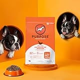 PURPOSE Natural Dry Dog Food, Grain Free Dry Dog Food, Protein Rich Dog Food for All Breeds and Life Stages, Free-Range Chicken Recipe with Postbiotics, 4.5lb Bag, USA Made