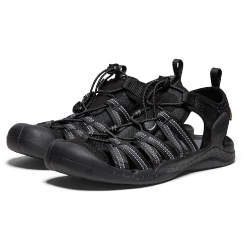 KEEN Men's Drift Creek H2 Closed Toe Water Sandal, Black/Black, 10.5 D (Medium) US by KEEN - Used condition - Image 4