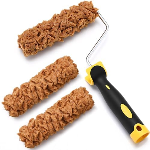 Threlaco Paint Roller Kit 3 Pcs Texture Sponge Paint Rollers 6 Inch ...