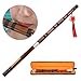 Professional Dizi Flute in Key of C 8-Year Dried Bitter Bamboo with Brass Joint & Reed Film Glue Kit Handcrafted Chinese Bamboo Flute for Beginners & Adults