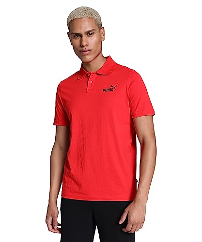 Image of Puma Mens ESS Jersey Polo, High Risk Red, S (67778811)