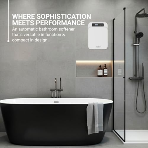 Image of Aquaguard AWS C-500 Automatic Bathroom Water Softener | Protects Skin, Hair & Geysers from Hard Water| Advanced Ionic Transfer Tech|Ideal for Bathrooms & Apartments Use|Automatic Recharge|Wall Mounted