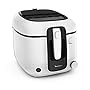 Moulinex Friteuse à huile, 2,2 L d’huile, 1,5 kg de frites, Cuve amovible antiadhésive, Thermostat réglable, Ouverture automatique, Filtre anti-odeur, Super Uno AM312010, Blanc