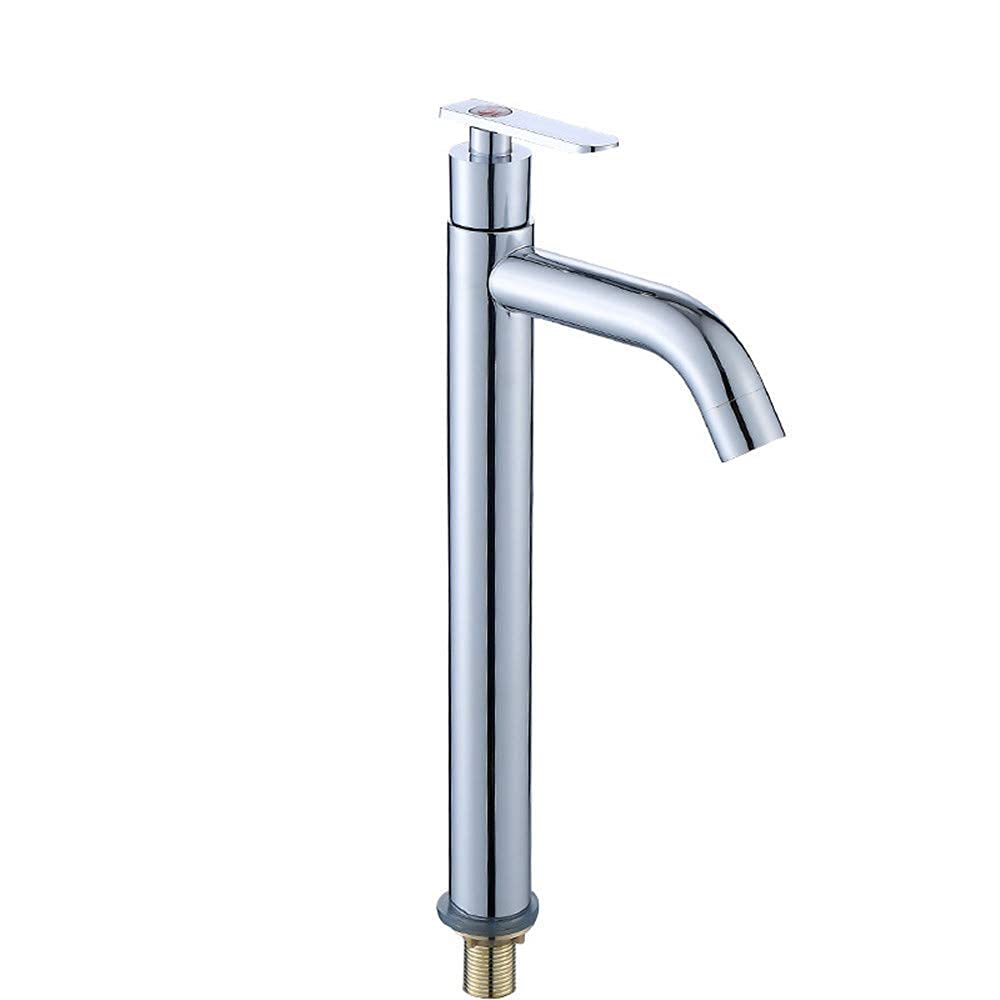 Mitigeur robinet de lavabo laiton haut pour installation eau froide