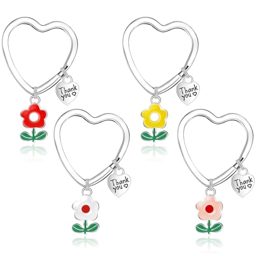 Ninivi 4 piece Regalo Maestra Portachiavi,Regalo Maestre Fine Anno,Idee Regalo