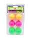 Island Dogs Black Light Pong Balls, 6-Pack