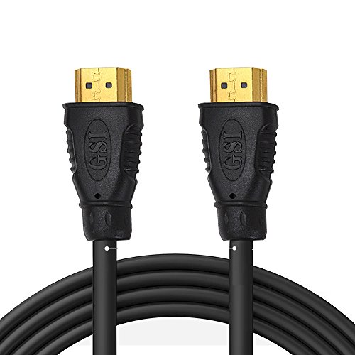Pyle 12ftâ€™ High Definition HDMI Cord - Portable Universal Gold Plated HDMI Cable Wire Adapter - TV to Player/Speaker/Computer Audio Video Connection - Supports 1080p HD 4K, 3D - Pyle GAHDMI6 (Black)