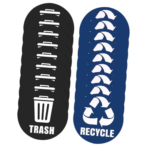DECHOUS ゴミ箱類シール 製耐久リサイクルステッカー 家 屋外用ごみ別ラベル 環境保全促進用 自粛可能で簡単貼付可能