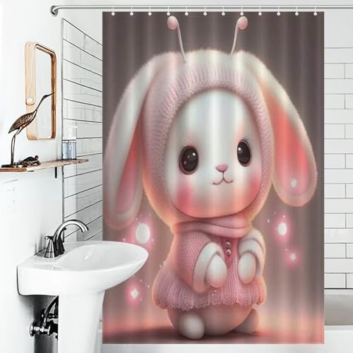Lapin Mignon Rideau de Douche Imperméable Anti-Moississure - 6