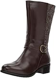 gummi boots gefüttert Harness buckle Propet Women\'s Tessa Riding Boot, Brown, 7 W US