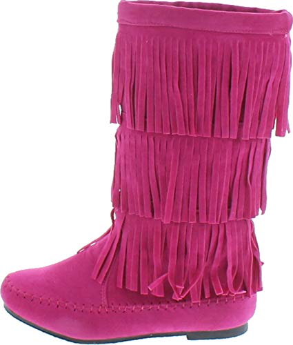 Womens 3 Layer Fringe Fashion Boots2