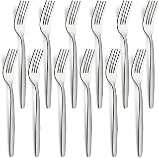 Dinner Forks, Bestdin Forks Set of 12, Stainless Steel Cutlery Fork, Food Grade & Dishwasher Safe