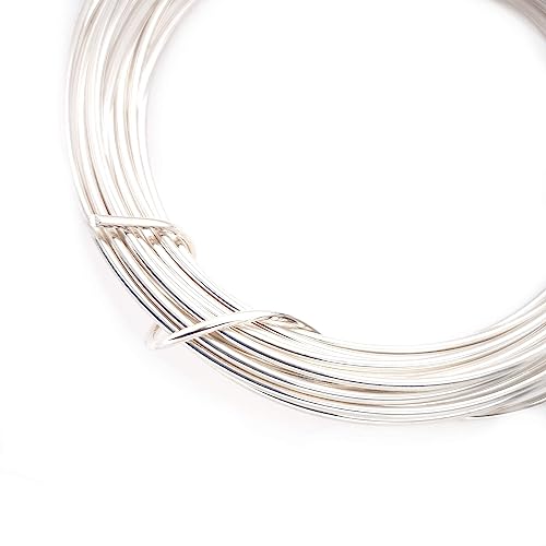 Image of 925 Sterling Silver Wire, 20 Gauge, Round, Half Hard, 50FT by CRAFT WIRE