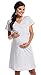 Zeta Ville - Premamá camisón Set Bata Embarazo Lactancia de Rayas -...
