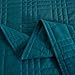 Chezmoi Collection Kingston Queen Size Bedspread Set, 3-Piece Teal Oversized Quilted Microfiber Lightweight Bedspread Coverlet (100