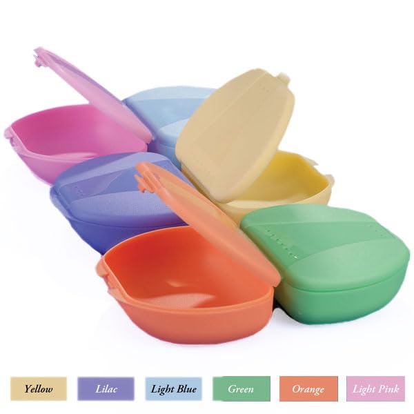 Plasdent TC2002-TJA Retainer Boxes Solid Assorted Tropical Colors 12/Box