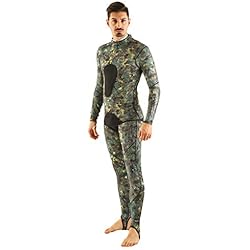 Traje Neopreno Pesca Submarina SEAC Piraña Traje para Apnea y Pesca Submarina, Unisex Adulto, Verde, M