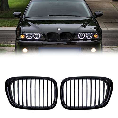 Rejilla de riñón negro brillante para parachoques delantero de BMW Serie 5 E39 M5