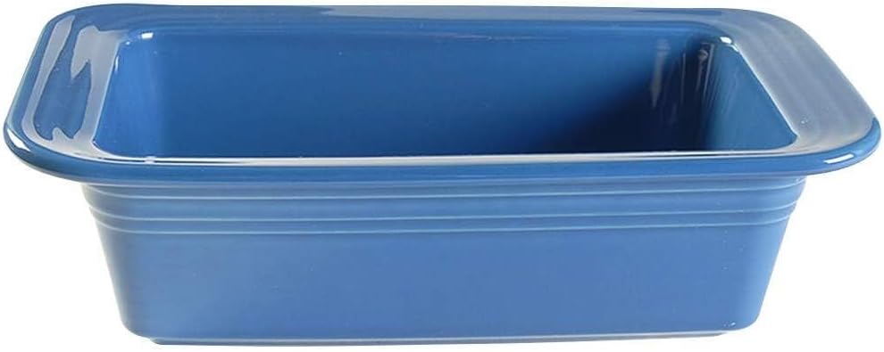 Fiesta® Loaf Pan, 10 3/4" x 5 3/4" – Durable Ceramic, Lead-Free, Dishwasher/Microwave/Oven Safe – Made in USA Dinnerware - Lapis