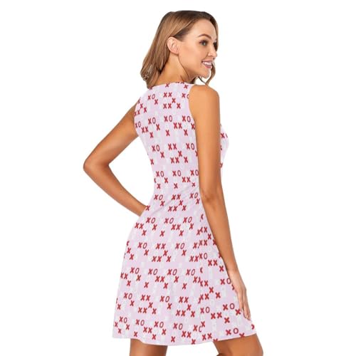 Robe d'été sans manches taille haute à poches intégrées - 5