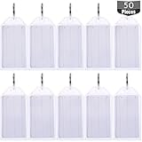 Identifizieren Sie schnell Ihre Sachen: Eingefügt mit einer weißen Papierkarte, um auf zu schreiben, das Aufkleberinnere ist austauschbar, gut für die Unterscheidung der persönlichen Einzelteile