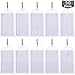 Produktbild 50 Packung Weiß Kunststoff Schlüsselanhänger Mit Split Ring Halter Label Fenster Gepäck Label Tags Schlüsselanhänger
