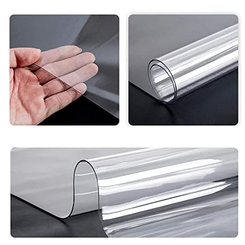 Protector de suelo de PVC transparente antideslizante e impermeable para escritorios 6