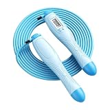 Springseil – Springseil mit Zählen, 280 cm, Fitnessgerät, Cardio-Training, Kalorienverbrenner, Springgeschwindigkeit, Springen, Training, Ro für Männer, Frauen, Kinder, Fitness-Übungen