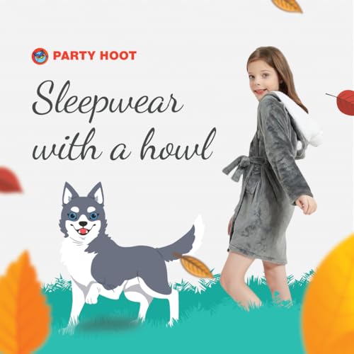 Animal Hooded Robe - Unisex Loungewear, Animal-Themed Bathrobe for Kids, Boys & Girls, Christmas or Birthday Gift2