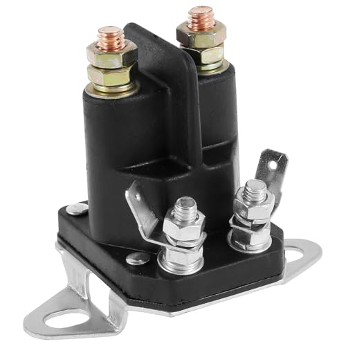 PHWRECZ Starter Solenoid for 117-1197 Lawn Mower ABS and Copper Construction Lawn Mower Replace Part
