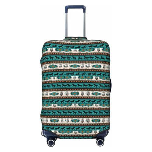 Housse de protection élastique pour valise motif cheval en voyage cabine