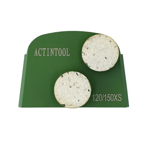 ACTINTOOL Hand Welded Segments Diamond Metal Grinding Trapezoid Disc for Edco Floor Grinder (Pack of 3)
