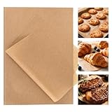 MAQIHAN Unbleached Parchment Paper Sheets - 50PCS 9 x 13 In Precut Non-Stick Baking Paper for Baking, Grilling, Air Fryer, Steaming, Oven, Parchment Sheets for Bread Cookie Cooking Bakery Supplies