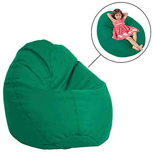Factory Direct Partners 10479-Gn Softscape Dew Drop Bean Bag Chair With Supportive High-Back Design - Green #TOP2