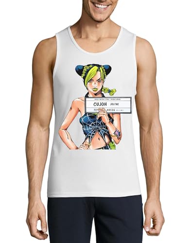 Camiseta sin mangas Anime 74 de algodón para looks de verano y descanso