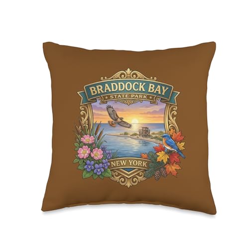 Braddock Bay State Park Lake Ontario Souvenir Pillow
