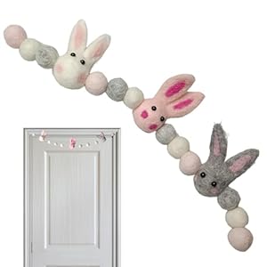 Generisch Osterhasen-Girlande mit Filz-Hasen