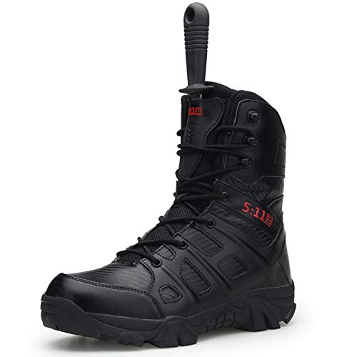Herren Special Forces Tactical Boots,High-Top Schnür-Militärstiefel,Stoßdämpfung im Freien und verschleißfeste Wanderschuhe,Für Trekking Jungle