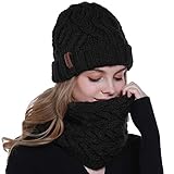 HOHE QUALITÄT: Die Strickmütze besteht aus 100% hochwertigem und leistungsstarkem Material. Diese winterwarme Mütze ist flexibel, weich und bequem und reizt die Haut nicht