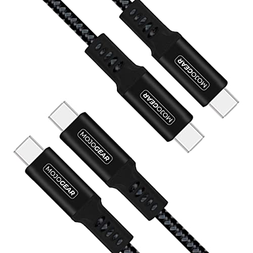 MOJOGEAR - Juego de 2 cables USB C a USB extra fuertes Cover