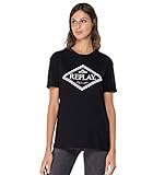 angenehmer Tragekomfort Replay Damen W3506A.000.20994 T-Shirt, 098 Black, M