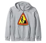 Bauarbeiter Schild Uniform Kapuzenjacke