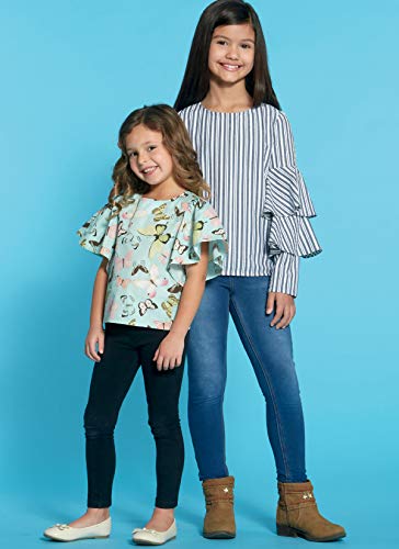 Mccall Pattern Company Mccall's M7799 Girl's Pullover Top Sewing Patterns, Sizes 7-14, 7-8-10-12-14, White #TOP2